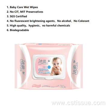 Eco Friendly 30 Pieces Baby Care Wipes